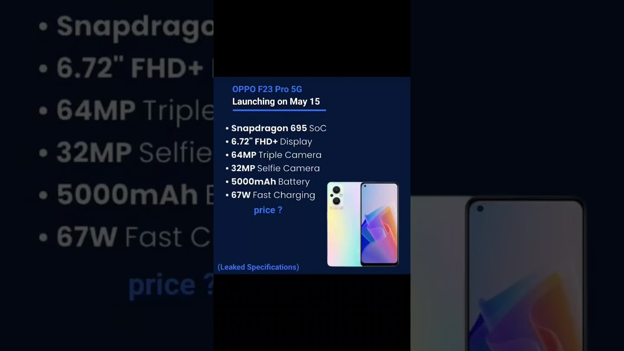 OPPO F23 Pro 5G Launching on May 10 ( Leaked Specifications) subscribe @techikeeda1