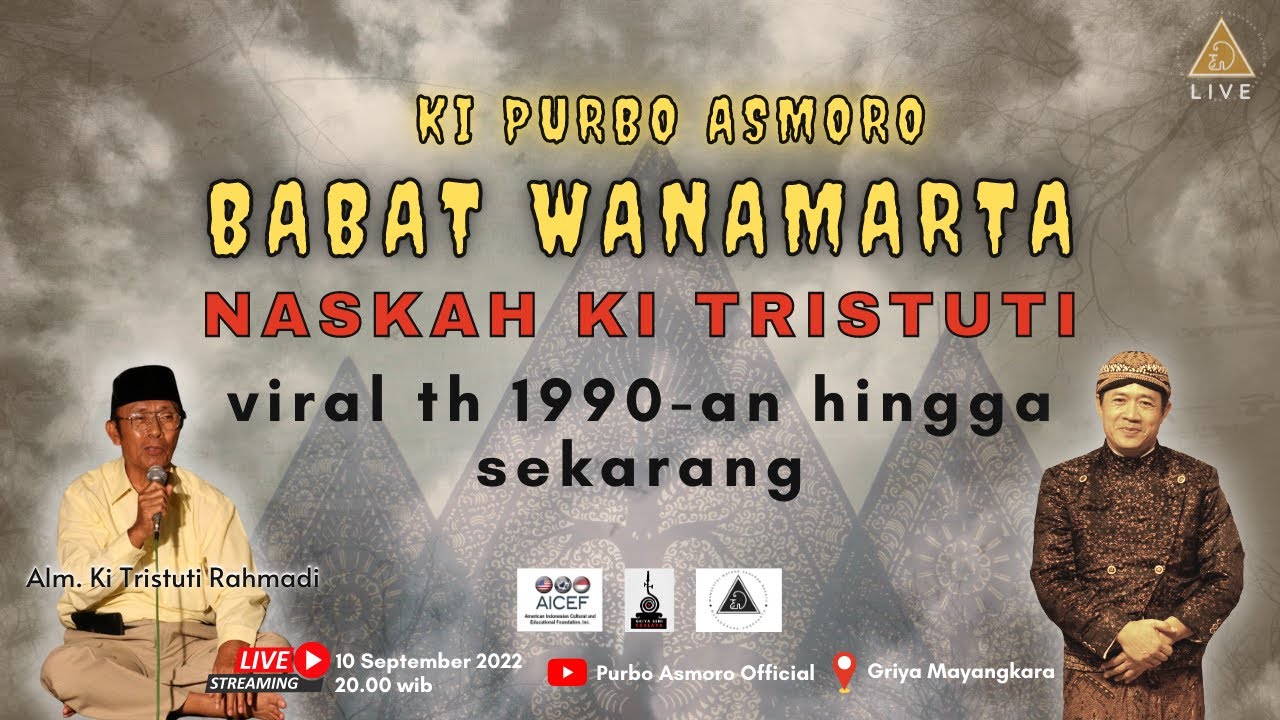 #livewayangkulit  KI PURBO ASMORO - BABAT WANAMARTA NASKAH KI TRISTUTI RAHMADI