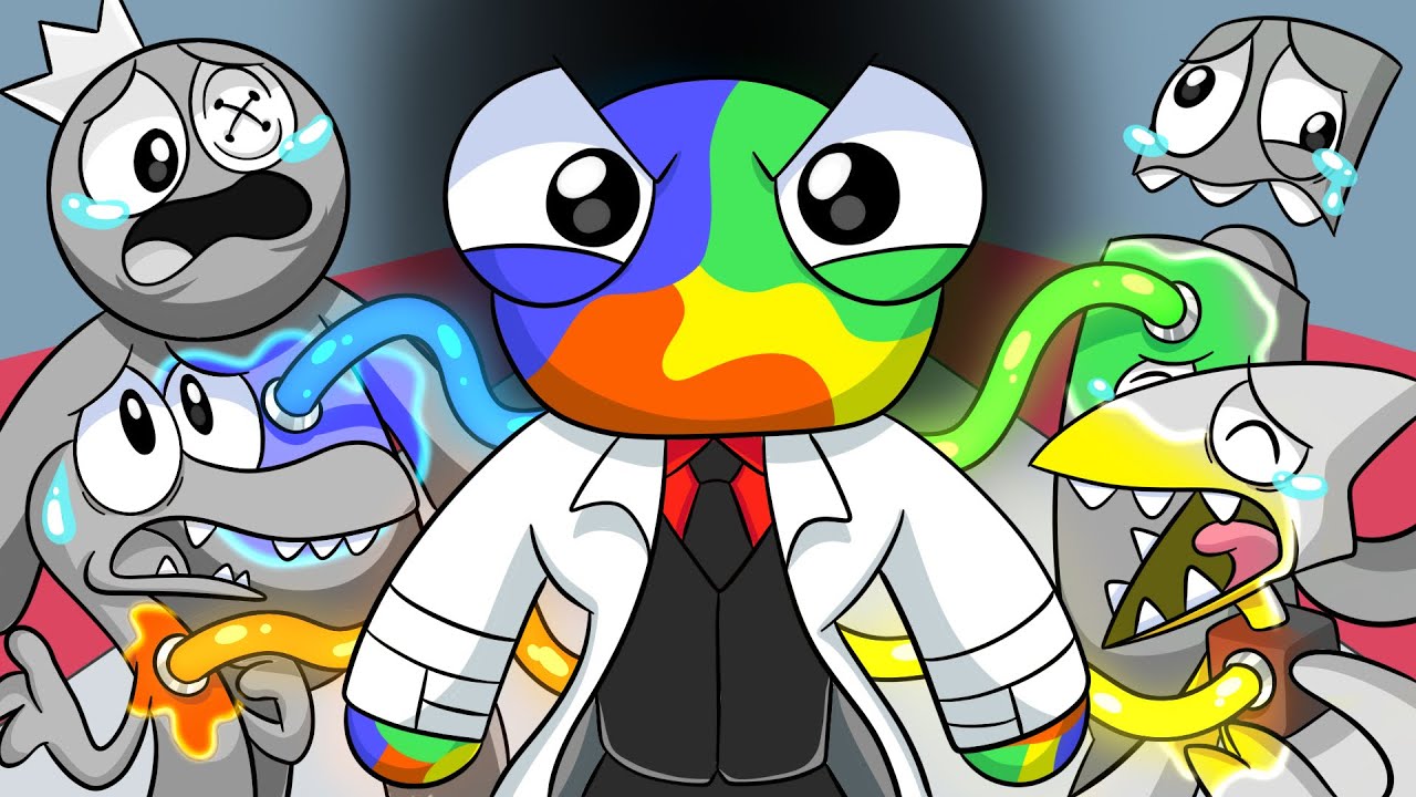 Who STOLE the RAINBOW FRIENDS COLORS?! Rainbow friends Animation