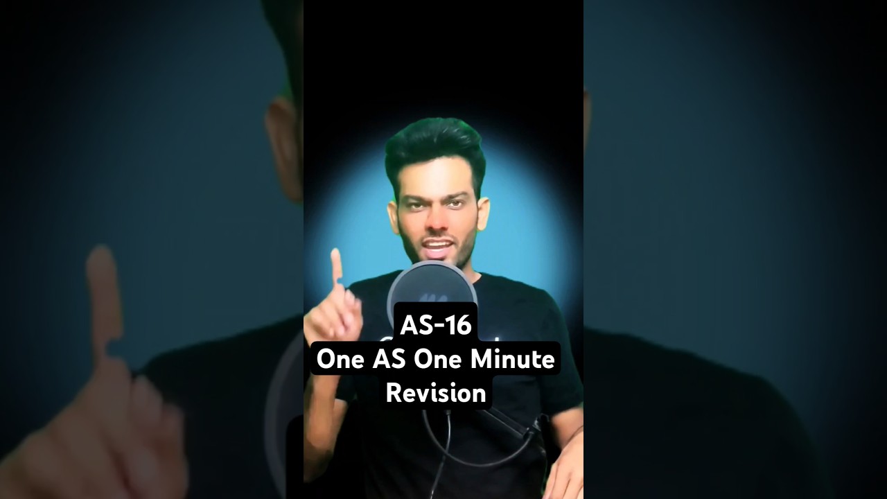 AS-16 REVISION in ONE Minute | CA INTER MAY25 | CA Sandeep Sharma | #shorts #ytshorts #shortsfeed