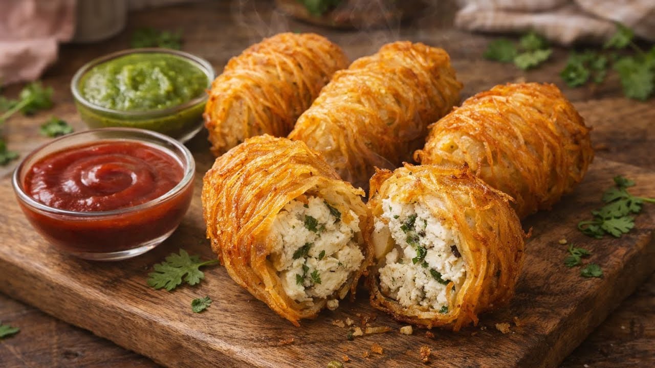 Paneer Kataifi Roll|टेस्टी पनिर रोल सिर्फ़ 5 मिनट में Crispy Ramazan Snacks | #youtube #explore 