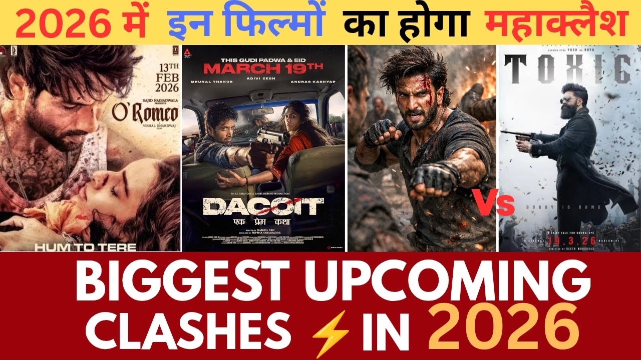 2026 BIGGEST PAN-INDIAN Movies Clashes ⚡ | Upcoming Movies Clashes in 2026 | Dhrundhar 2 vs Toxic |
