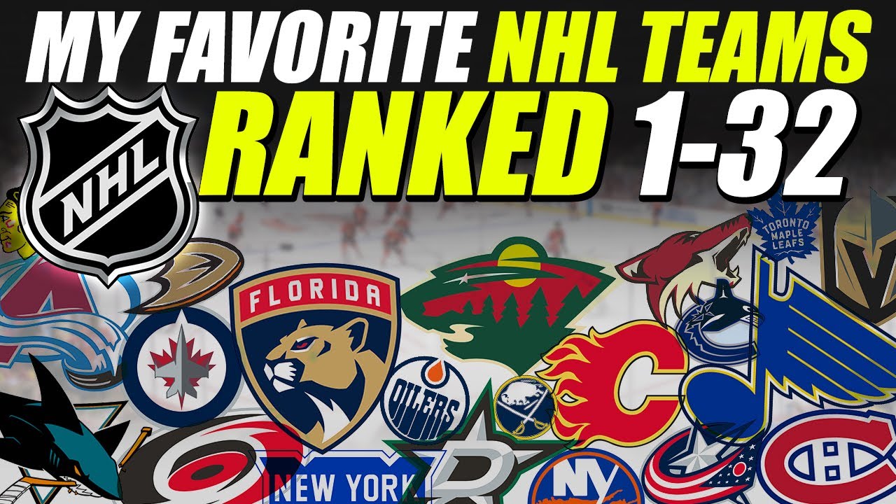 My Favorite NHL Teams RANKED from 1-32! *2021 Edition*