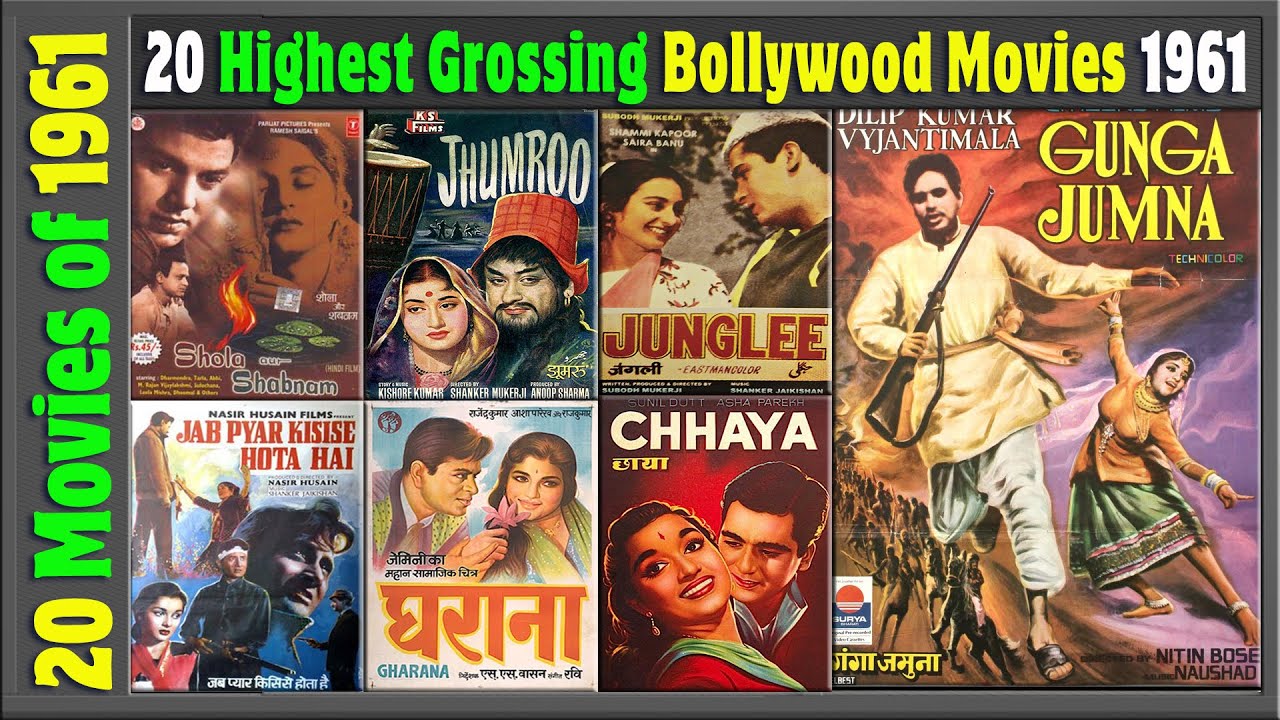 Top 20 Bollywood Movies of 1961 | Hit or Flop | Box Office Collection | Top Indian films | 1960-1970