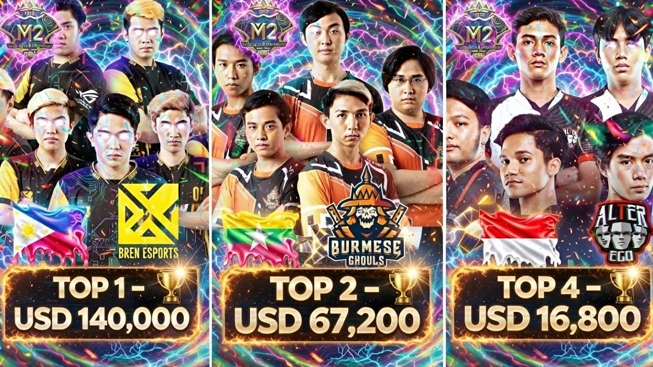 Remember M2? Who Became Champion and How Much Did They Win? #mlbb #m2 #burmeseghouls #myanmar 