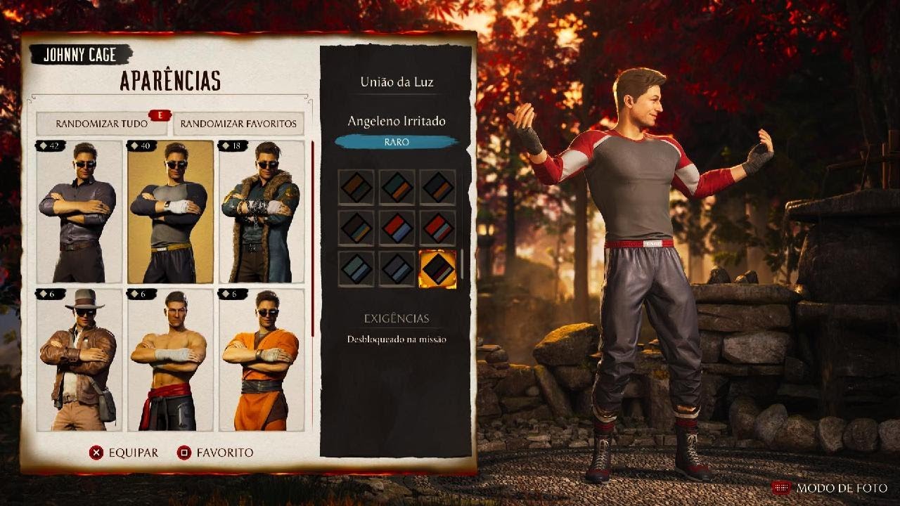 Semana 4: Johnny Cage (angeleno irritado) T16/8 - Mortal Kombat 1