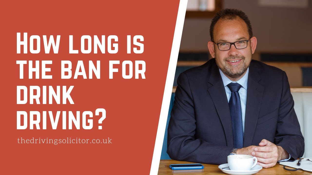 How long is the ban for drink driving?