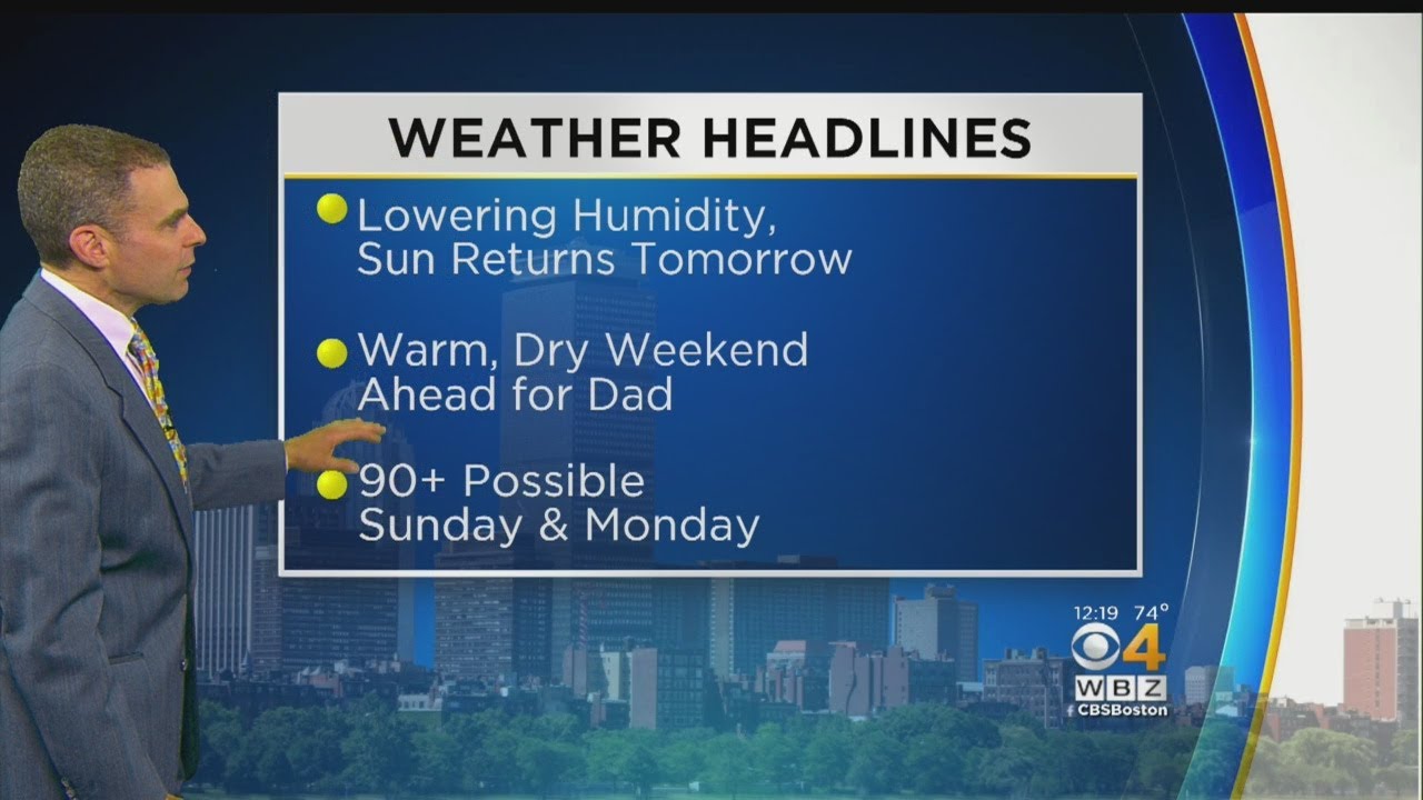 WBZ Midday Forecast For June 13