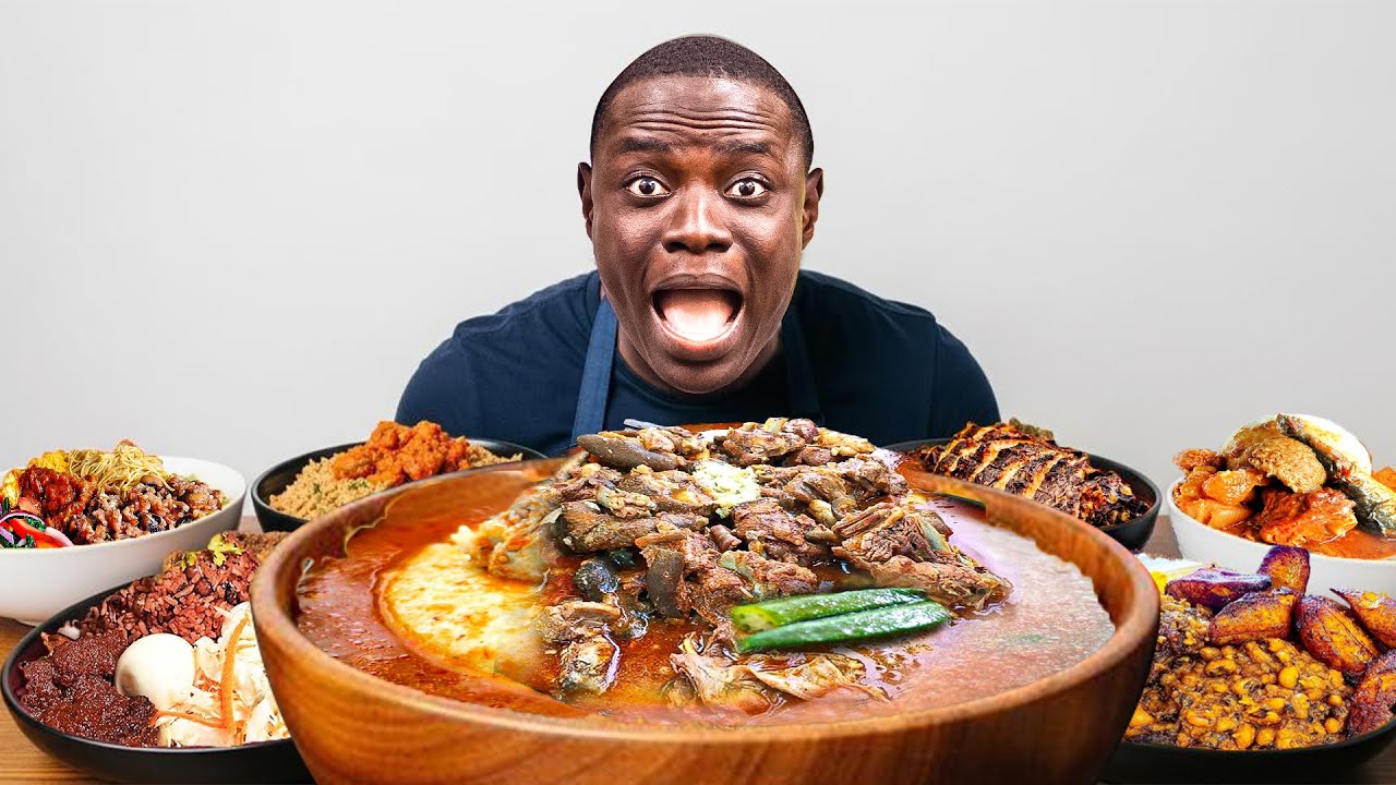 Trying EVERY Popular Ghanaian Food in Just 30 Minutes