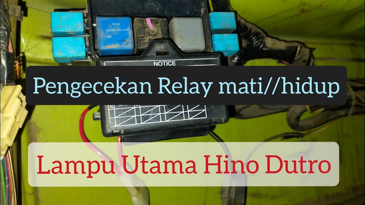 Relay Lampu utama Hino Dutro 12v