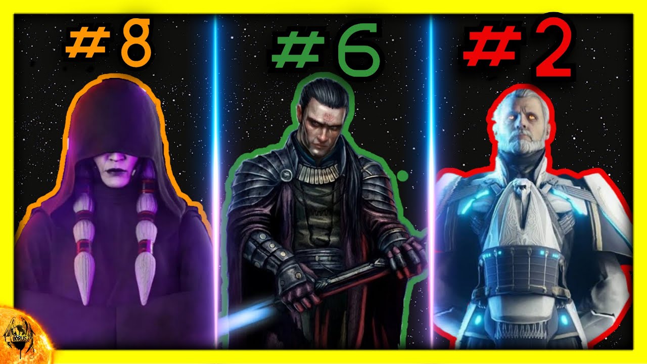 🏆 Los 10 SITH MÁS INFLUYENTES clasificados de todo Star Wars
