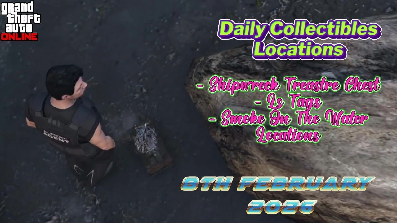 Daily Collectibles Locations Shipwreck Treasure Chest, LS Tags and Smoke On The Water Today GTA