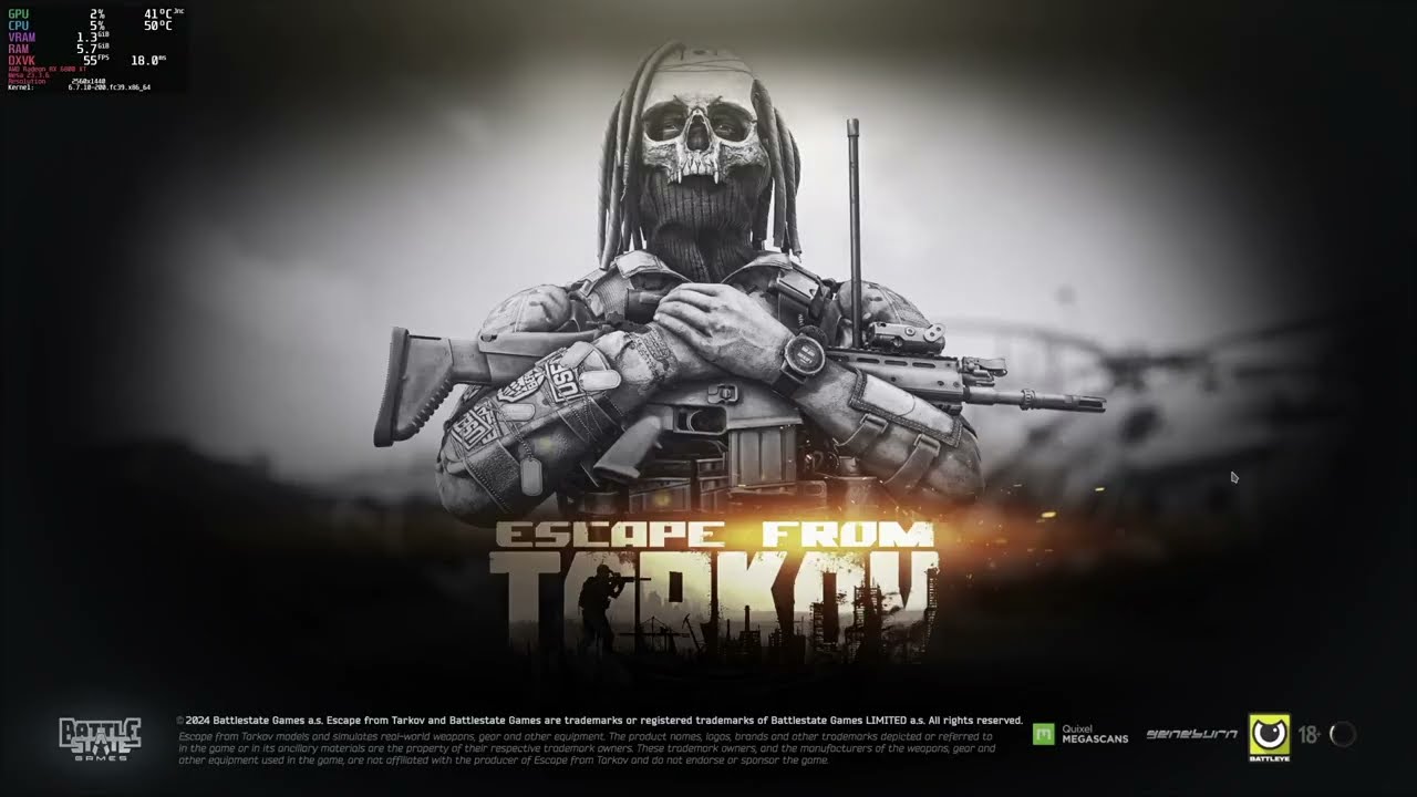 Linux Gaming (Fedora 39) Escape From Tarkov