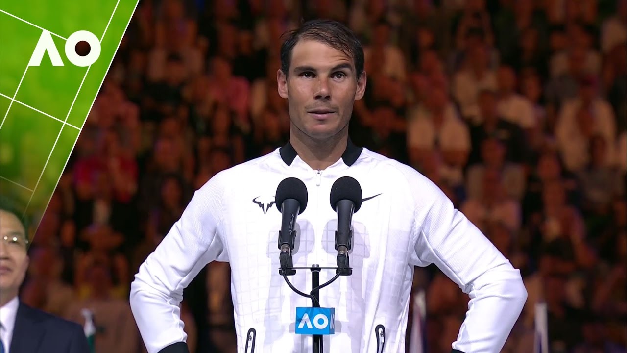 Rafael Nadal congratulates Roger Federer on his win | Australian Open 2017