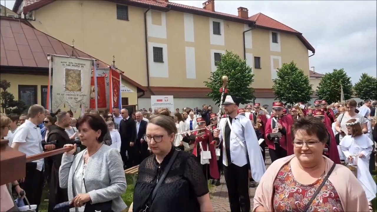 Orkiestra Dęta OSP Majdan Sieniawski. Boże Ciało w Leżajsku 2023