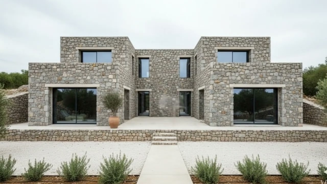 Modern stone villa building construction#timelapse #fyp #foruyou #homedecor #500k #shorts