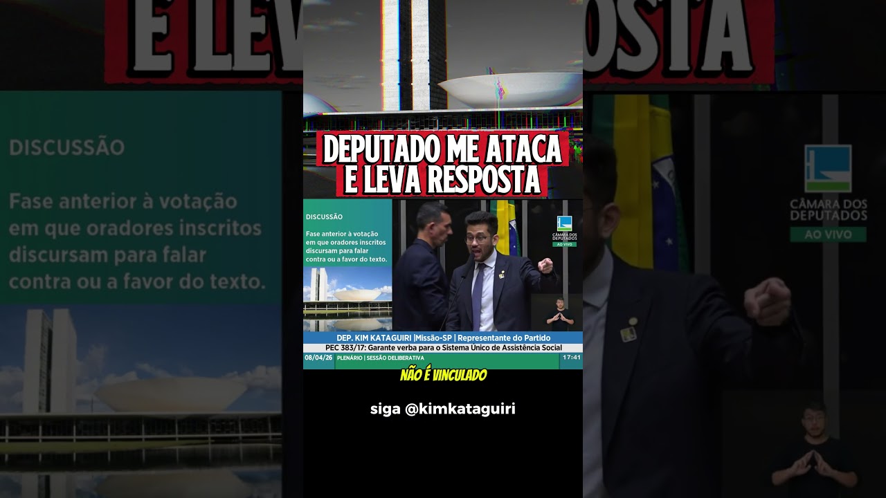 Deputado do PDT me ATACA, ERRA meu NOME e LEVA RESPOSTA!