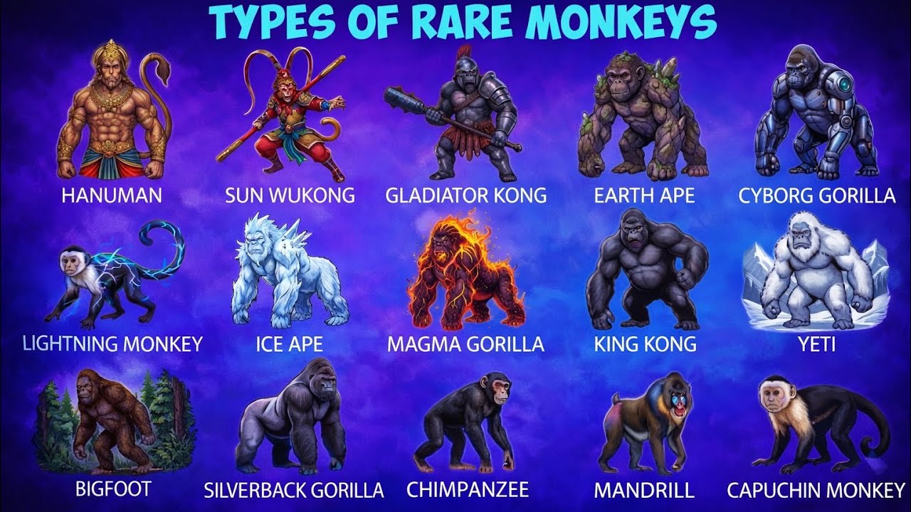 Top 10 Rare Monkeys You&rsquo;ve Never Seen Before 🐒 | World&rsquo;s Most Unique Primates