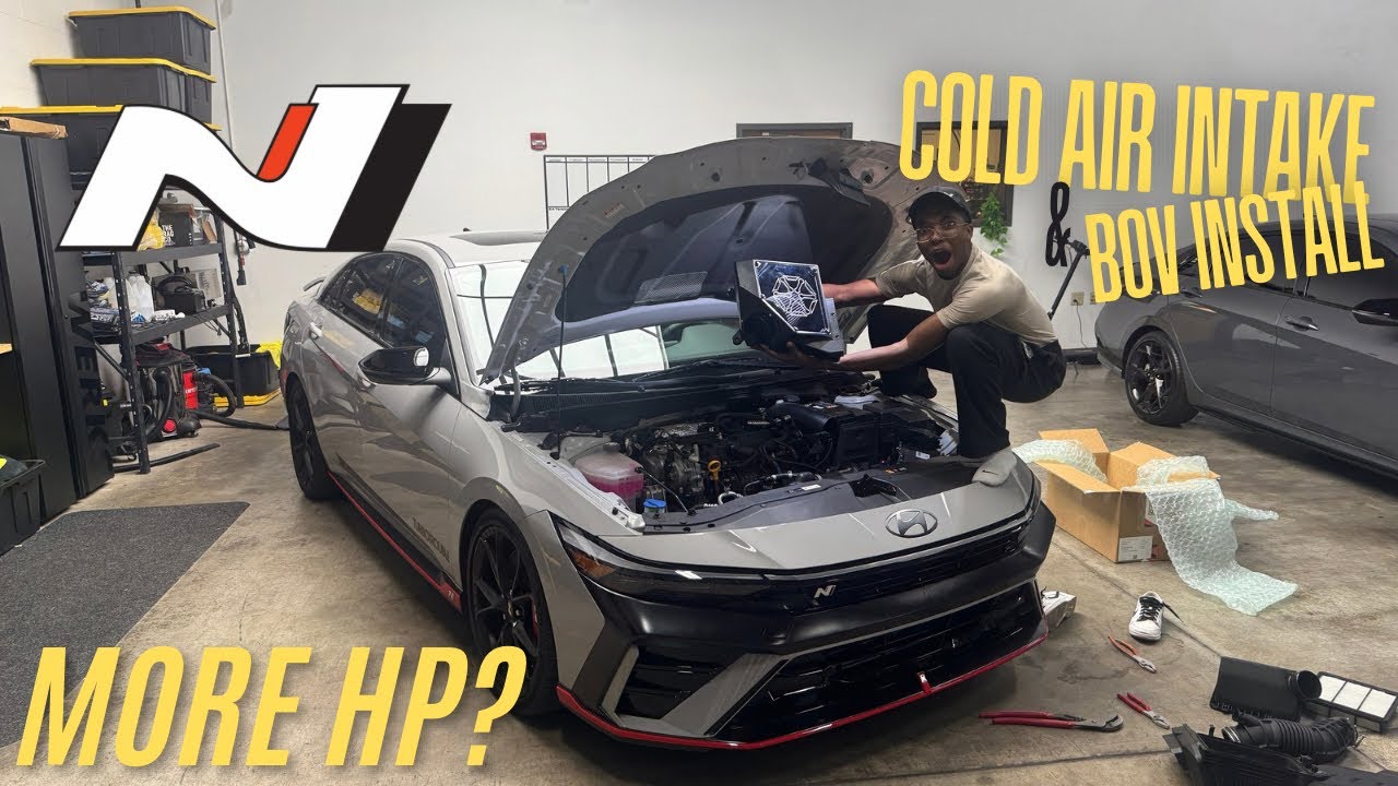 Установка впускного и выпускного клапана на мой Hyundai Elantra N 2024 года выпуска {шестой элемент]