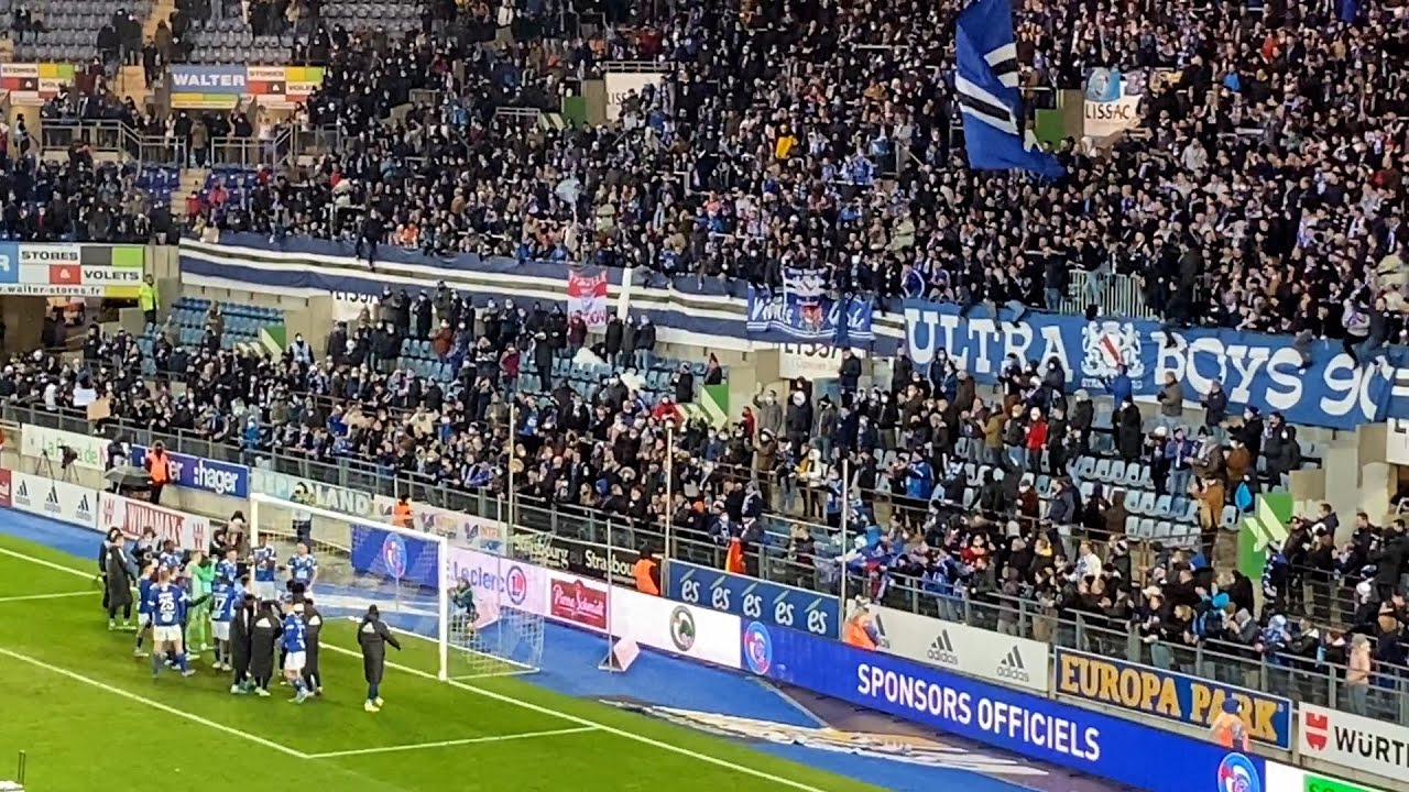 AMBIANCE RC STRASBOURG - FC NANTES (1-0) (STADE DE LA MEINAU) - 4EME PLACE CONFORTEE