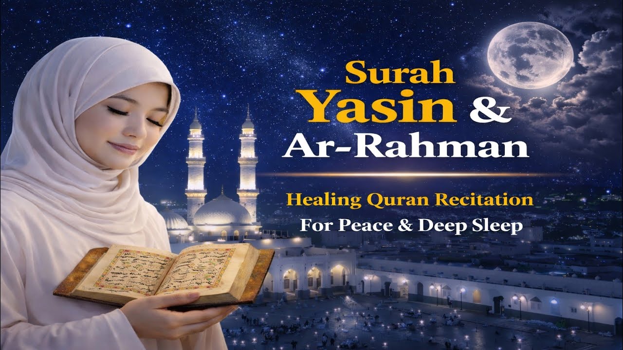 Surah Yasin & Ar-Rahman | Beautiful Quran Recitation for Peace , Healing & Deep Sleeping