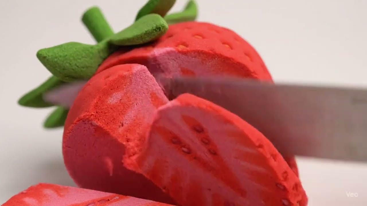 FRUIT EDITION Kinetic Sand cutting ASMR