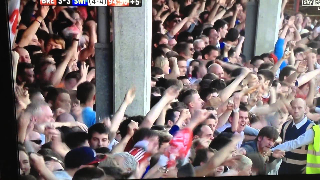Aden Flint's Equaliser (Brentford v Swindon - 06/05/13)
