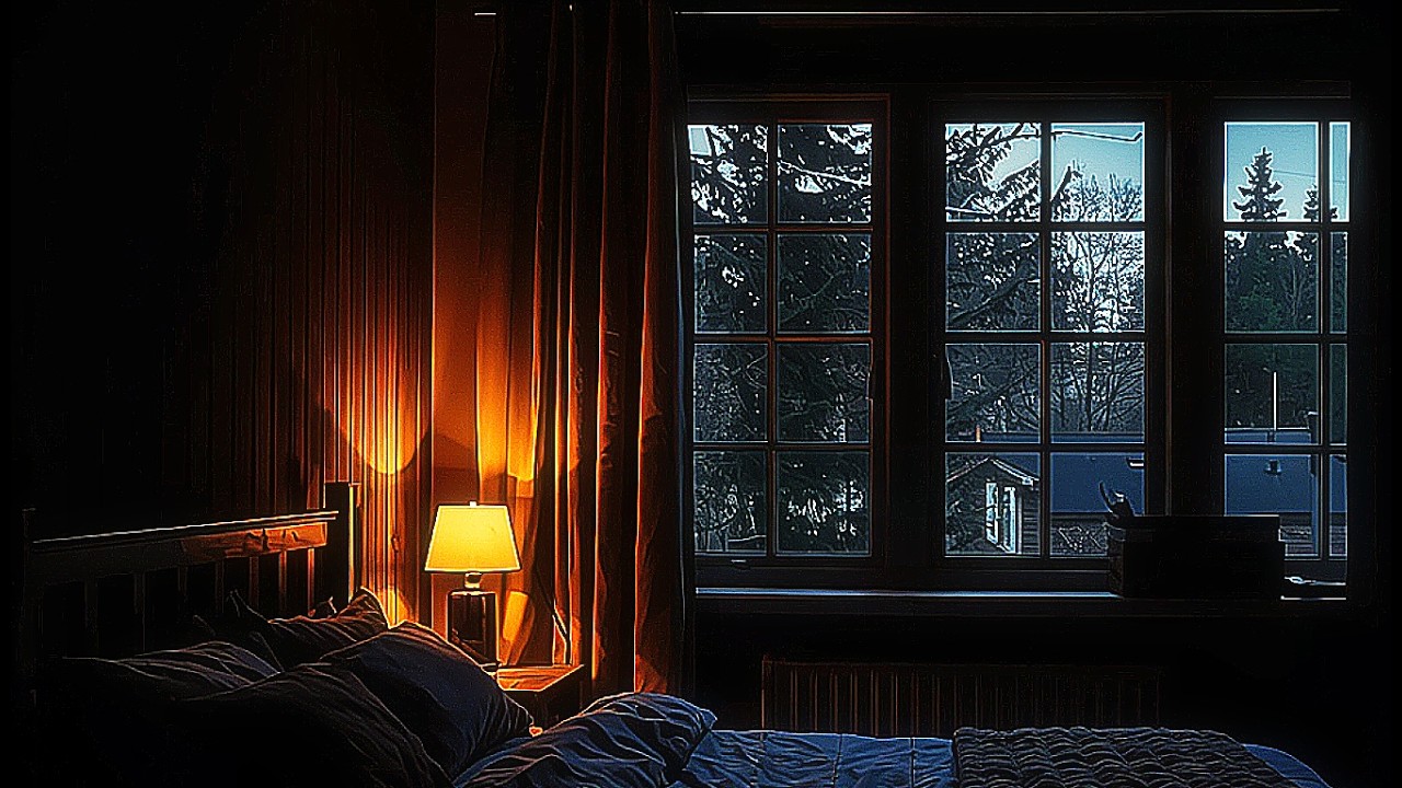 Cozy Bedroom Night Scene for Deep Calm