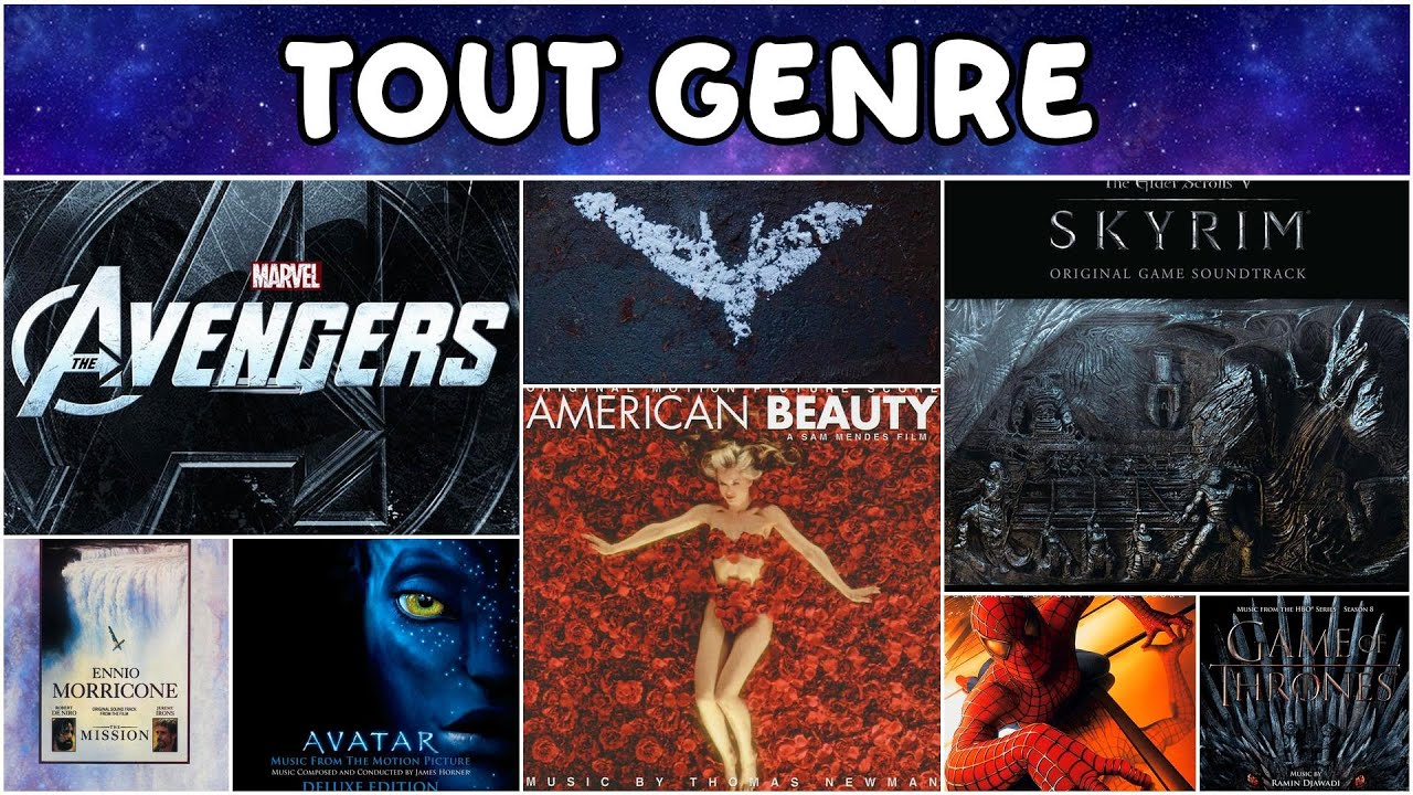 BLINDTEST - TOUT GENRE (FILMS, JEUX-VIDÉO, ANIME, DISNEY...) - 45 extraits (music quiz)