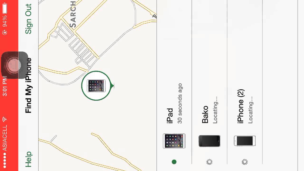 how to use find my iphone kurdish