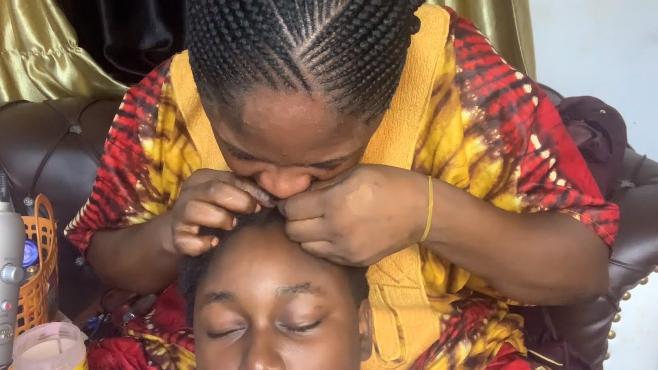ASMR✨LOOSENING MY SISTERS BABY KNOTS WITH TEETH AND CRACKING SOUND.