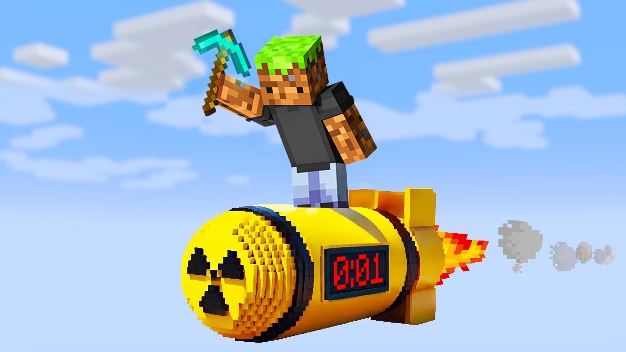Minecraft ama N&Uuml;KLEER TEK BLOK !