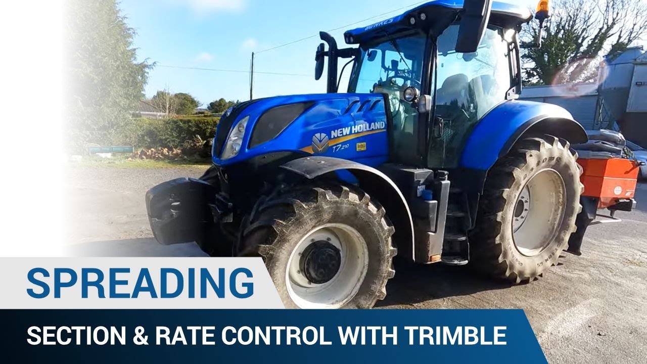 Spreading With Section & Rate Control With Trimble
