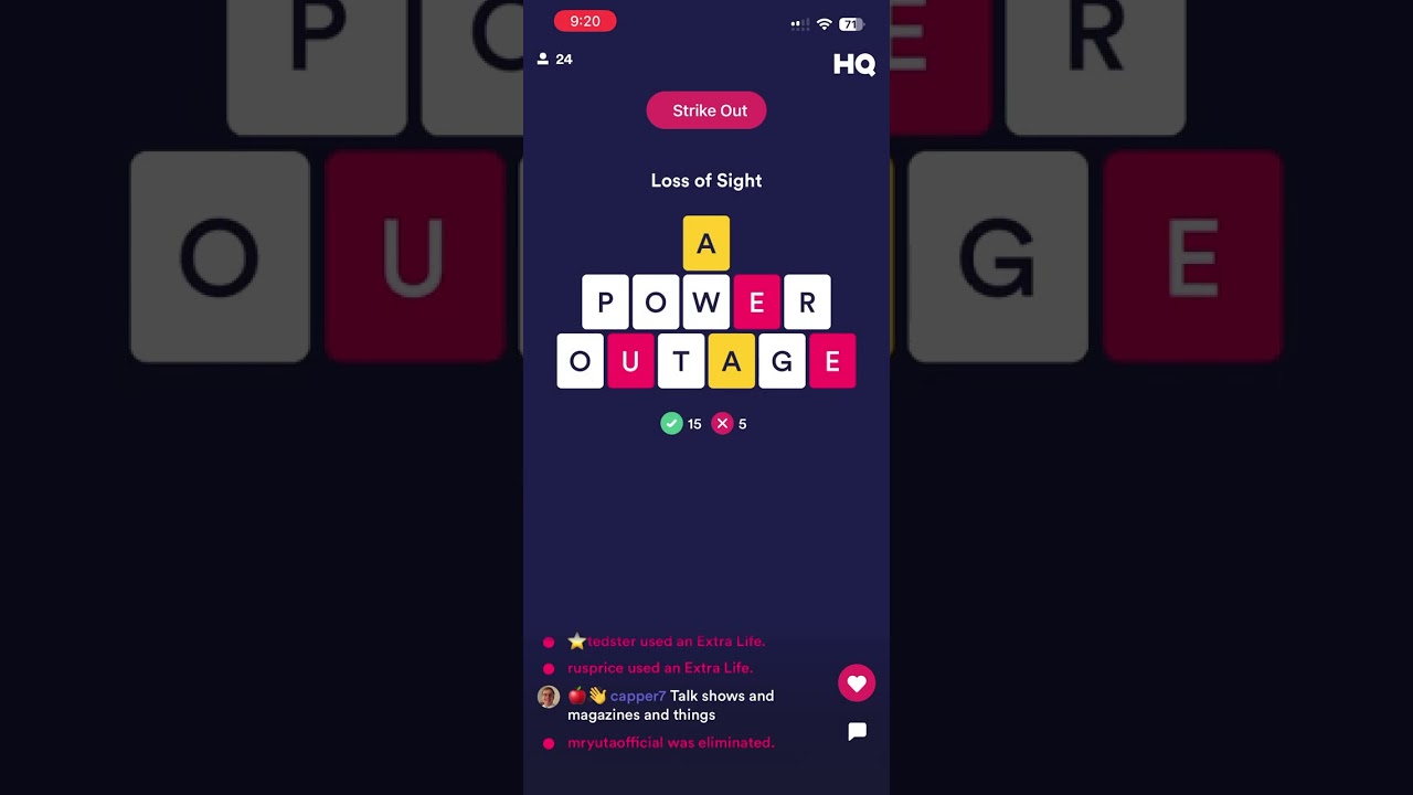 HQTV Words  ($10 + 100K PTS/$0.91 + 9.1K PTS February 4, 2026 9pm ET PT.1