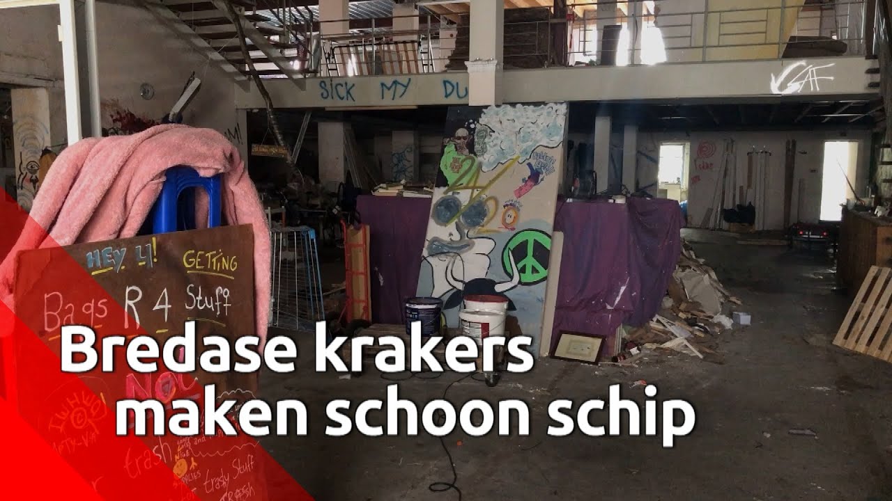 Kraker Ricardo Vellinga over de overlast in kraakpand Catharinastraat.