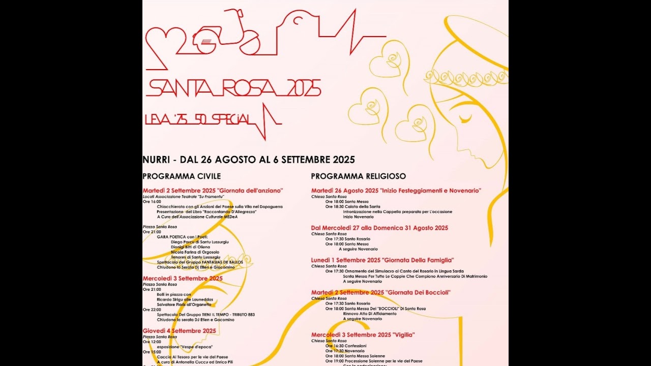 Santa Rosa 2025 Nona Novena 03/09/2025 Prima Parte