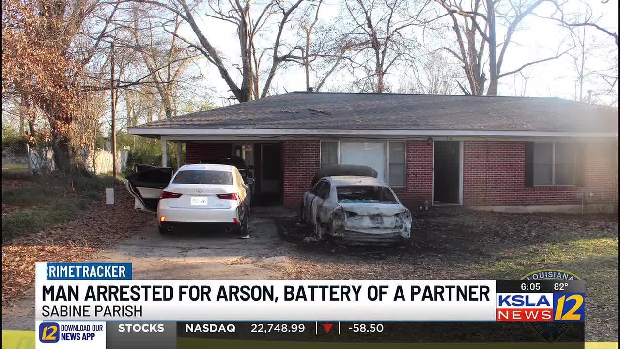 Sabine Parish man charged with arson and battery of a partner