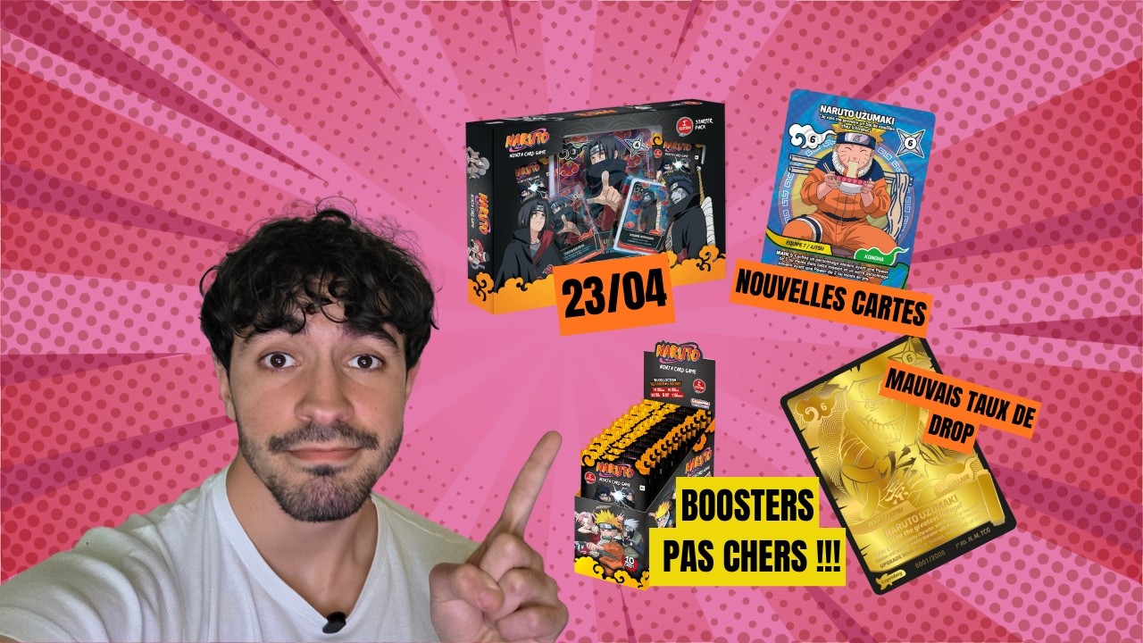 NOUVEAUX PRODUITS/CARTES NARUTO MYTHOS (Boosters pas chers, et erreur dans les %drop)