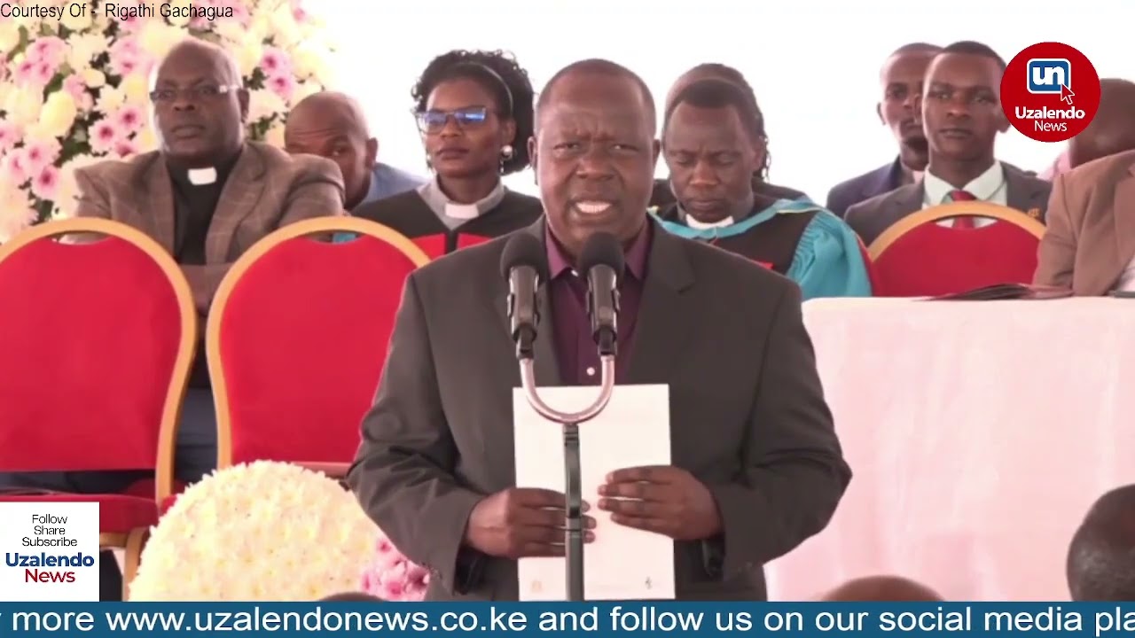 “Mambo ambayo tunaona ni ya ajabu!” Matiang’i speaks during burial of Jane Wanjiku Kamau – FULL