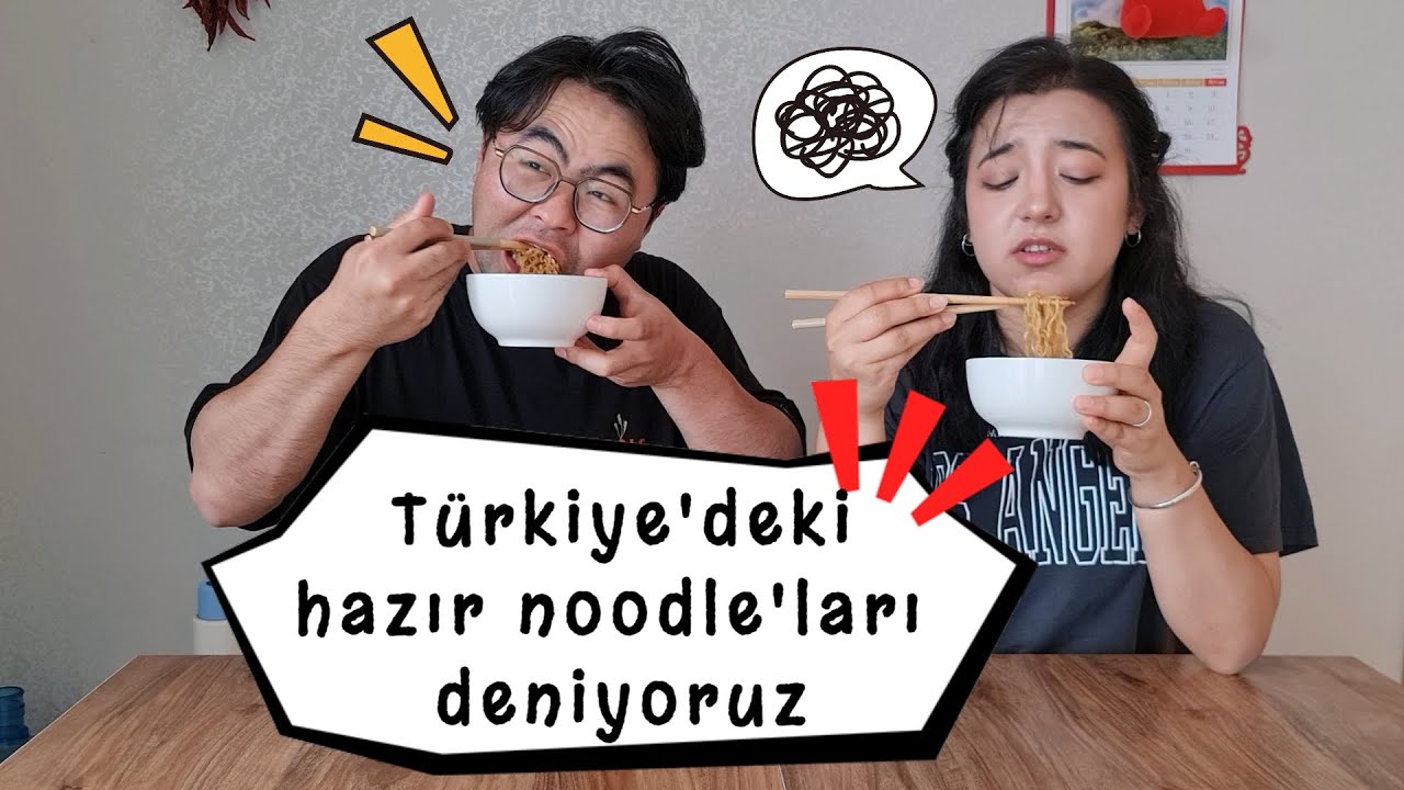 Çinli eşimle Türkiye'deki hazır noodle'ları denedik! [🇹🇷🇨🇳 Türk-Çin çift]