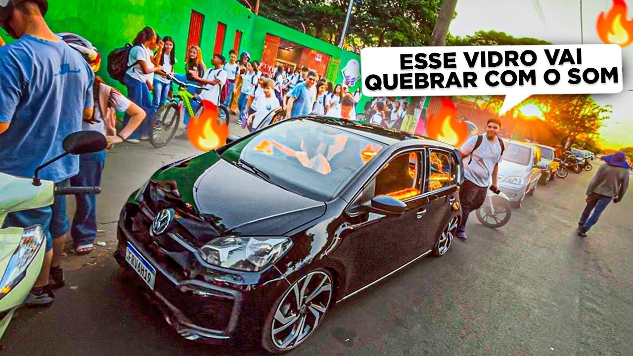 SAIDA DE ESCOLA COM O UP LOTADO DE SOM🔥 * fluxo escolar *