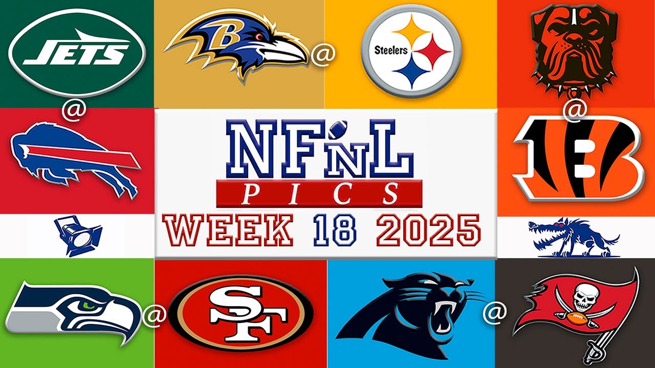NFnL Pics 2025 Week 18: Steelers vs Ravens, Bills vs Jets, Browns vs Bengals, SeaHawks vs 49ers, Dog