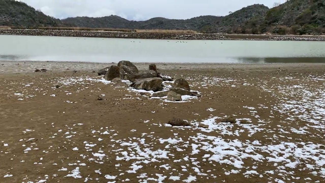 平荘湖の雪景色