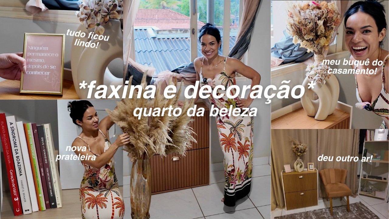 TRANSFORMEI MEU QUARTO DA BELEZA 😍✨ | Faxina, Organização e Decoração Aesthetic