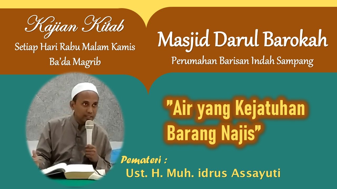 Air yang Kejatuhan Barang Najis | Kajian Kitab Masjid Darul Barokah