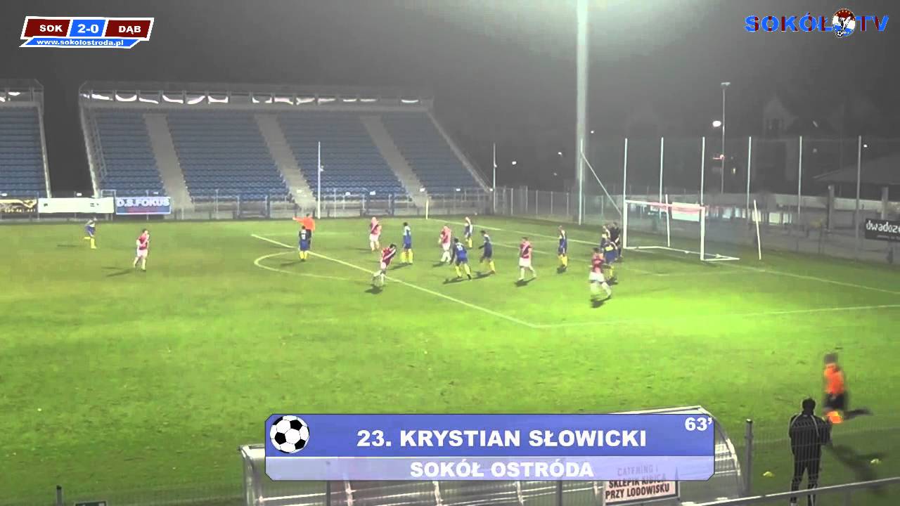 Skrót meczu Sokół Ostróda - Dąb Dąbrowa Białostocka 11.11.2014 r.