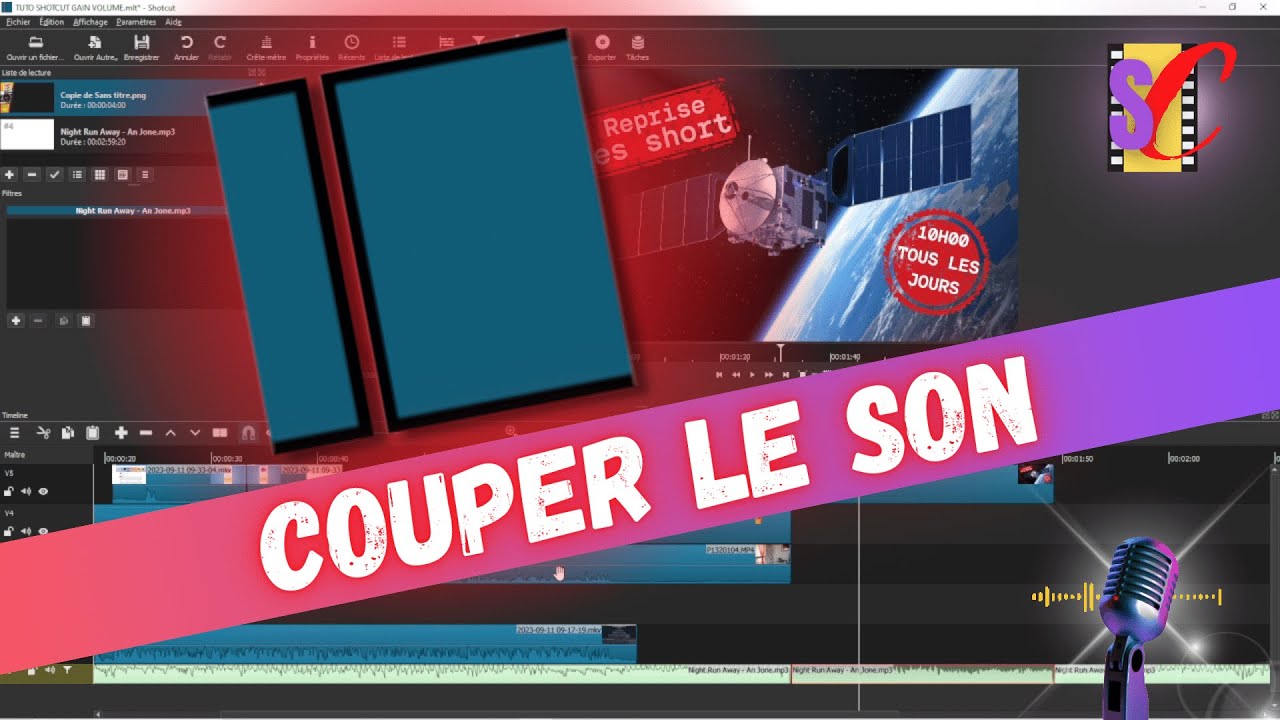 TUTO SHOTCUT : COUPER LE SON