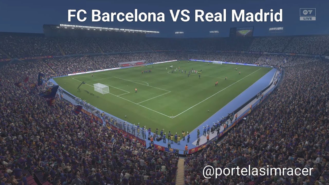 EA SPORTS FC 26 partido FC Barcelona VS Real Madrid.