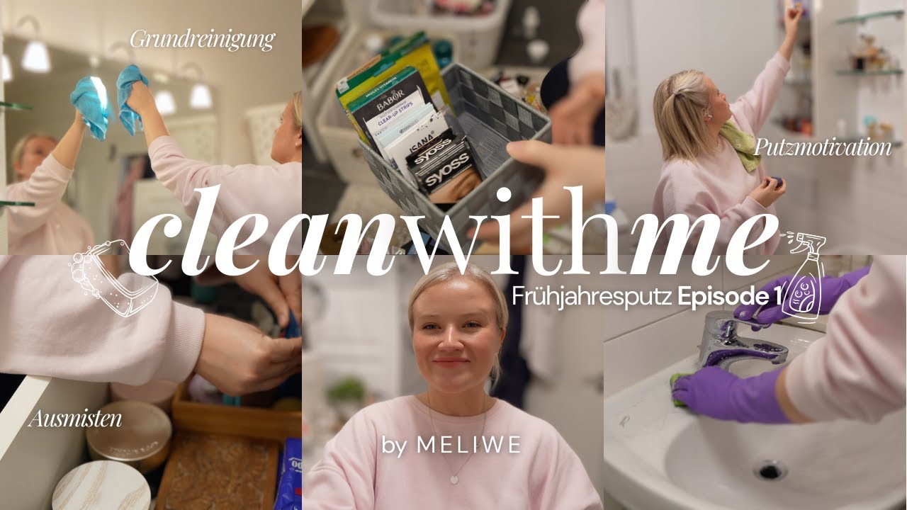 FRÜHJAHRESPUTZ Episode 1 🧼I Extreme Badreinigung & Ausmisten ✌️I Clean with me 🍀