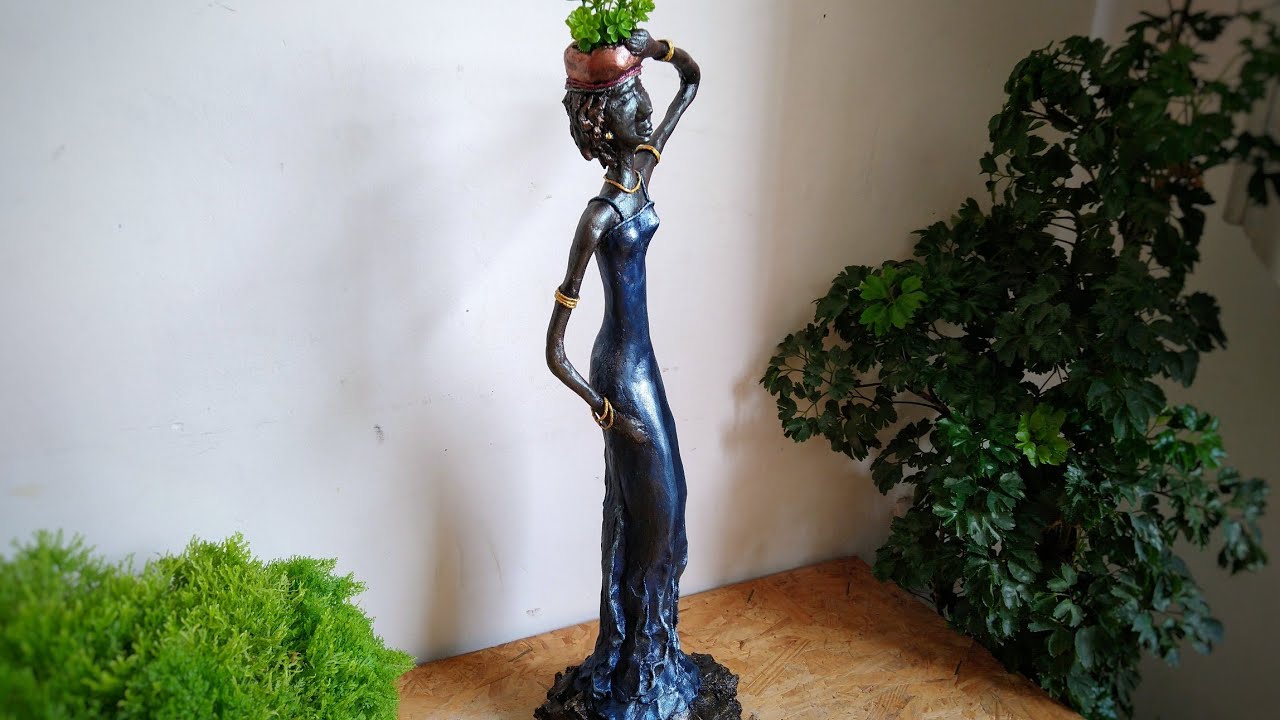Africana decorativa de cimento